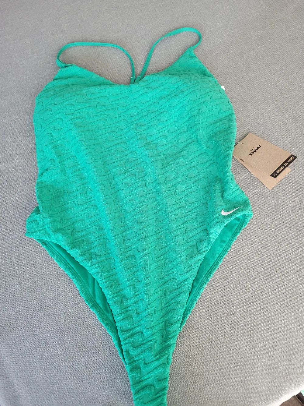 Nike Women’s Teal Textured One-Piece Swimsuit